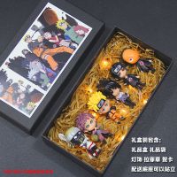 火影忍者手办模型全套公仔Q版鸣人佐助卡卡西我爱罗鼬摆件礼盒装 火影A 6款/高约8cm OPP袋装+底座（自用收藏）