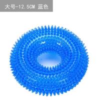 狗狗玩具发声弹力耐咬洁齿宠物球金毛萨摩拉耶大中小型犬互动玩具 蓝色 小号(合适20斤内宠物)