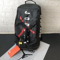 潮牌飞人大容量双肩包校园学生百搭书包多功能户外旅行背包篮球包 (高版本防伪扣+独立鞋仓)-黑色