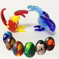 蛋神变形恐龙蛋战神提特拉轰霸王龙玩具蛋益智男孩玩具小学生奖励 随机3只（3色2形状）