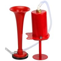 恺亨自行气喇叭汽笛喇叭山地车车铃单车铃铛骑行装备自行车配件 底座升级配50厘米软管-红色