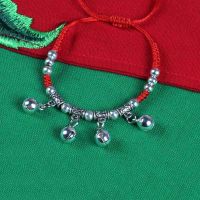 十二生肖脚链女铃铛手链女学生时尚复古风有声音民族风古风配饰品[9月30日发完] 4个铃铛款