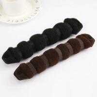 丸子头盘发器韩版造型器百变蓬松懒人花苞头毛毛虫盘发工具头饰品 大号黑色