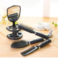 【优惠】家用梳子套装梳子女男士卷发梳气囊梳子学生套装 4件套黑色