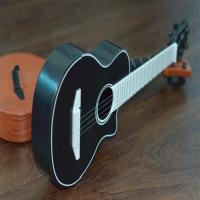 儿童吉他新手初学小吉他 可弹奏尤克里里仿真儿童乐器音乐玩具 黑色