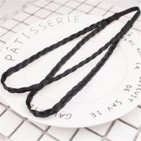 穆斯林打底绷带假发发箍辫子头箍麻花发带发圈发卡头饰伊斯兰服饰 黑色双辨