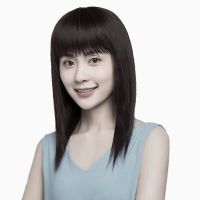 假发女长发长直发遮白发逼真整顶气质中长全头套式女士妈妈假发套 自然黑40厘米 加发网