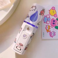 纳米喷雾补水仪便携小型充电喷雾瓶可爱少女手持喷雾机脸部加湿器 白色水滴[送史努比贴纸]