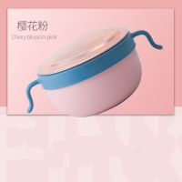 304不锈钢宝宝注水碗婴幼儿防烫防摔保温碗儿童注水保温碗可拆洗 304内胆 嫩粉色 +洗碗布