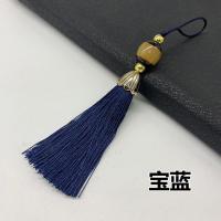 窗帘配件流苏吊球挂球布艺桌旗辅料挂须吊穗抱枕沙发巾靠垫吊坠 宝蓝一包(10个)