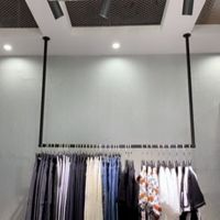 金色婚纱吊架吊顶悬挂礼服陈列架子女装店上墙服装架子服装展示架 黑色 长40高40厘米