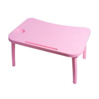床上书桌学生宿舍儿童画画桌宝宝学习桌写字桌吃饭桌电脑桌懒人桌 纯色 A款[粉]