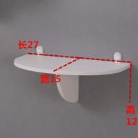 墙面置物架墙上收纳架壁挂隔板多肉绿萝花架卧室客厅背景墙装饰架 半圆形置物架小号[一个] 钉子款