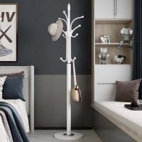 大理石金属衣帽架落地挂衣服架子卧室房间简易家用置物架轻奢ins 白富美(30CM大理石底座)