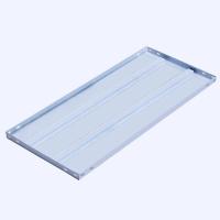 角钢货架层板置物架分隔板加层家用仓库房仓储超市落地储物铁架子 白色（含24套螺丝8个三角片） 长50x宽30cm