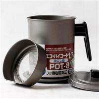 大号不锈钢油壶厨房滤油罐防漏油瓶日本家用带过滤网油炸装储油罐 1.4L灰色[约可放2.5斤油]