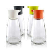 日式油壶家用玻璃调味调料瓶防漏透明小油瓶厨房创意醋壶酱油醋瓶 随机色【送贴纸】 1个