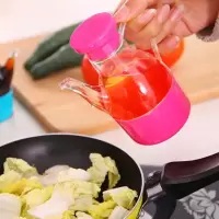 防漏装油小油壶小吃店醋瓶塑料酱油壶家用油醋瓶醋壶油醋罐调料瓶 颜色随机 1个装[加厚款]