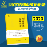 2020新版 初中英语语法逐条细解 初一二三123英语语法辅导书 中考英语基础训练 初中英语语法大全解析专项练习 七八九