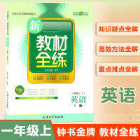 钟书金牌新教材全练一年级上册英语N版 小学生1年级英语上单词语法阅读知识大全课内外作业练习册测试卷 教材上海版上海大学出
