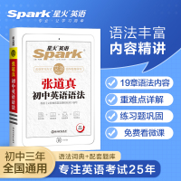 2020年星火英语张道真英语语法高中版 高中高考英语语法全解语法知识大全 适用于高一高二高考查询复习