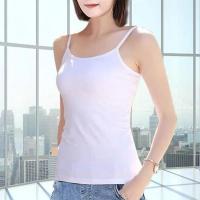 开叉连衣裙长款修身气质新款韩版法式打底裙高腰显瘦褶皱裙子2021 白色 【打底 背 心】 S