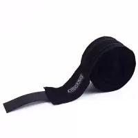 拳击绷带 拳击绑带 泰拳绑带 专业拳击训练护具绑带 散打跆拳道 黑色 3米(棉)