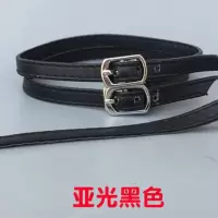 高跟鞋带子防掉带鞋链不跟脚防掉跟束鞋带百搭高跟鞋带扣带配件女 简易款-亚光黑 手缝款