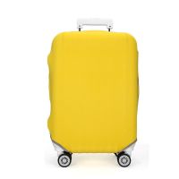 加厚耐磨弹力拉杆箱箱套行李箱旅行箱套保护套20 24 28 30寸通用 黄色 S码（18-20）码