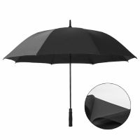 双层抗风超大雨伞长柄男女士三人学生雨伞特大号双人单层直柄自动 120cm二层布外黑+黑胶+黑