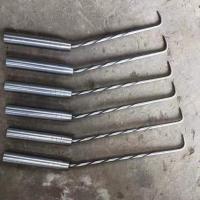 昆明市小板桥扎钩 桩心钢圆头手柄扎钩 耐敲打扎丝钩 钢筋钩 手柄外径16全长20公分 圆头手柄直角钩