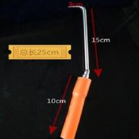 塑料把钢筋钩钢扎钩扎线钩子建筑钢筋钩绑线钩子轴承钩单把不 26长