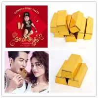 仿真大金条模型装饰金块摆件土豪金创意摄影道具拍照古装搞笑金砖