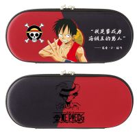 海贼王笔袋儿童男火影忍者奥特曼大容量高颜值文具盒小学生铅笔盒 海贼王-路飞-双面图案
