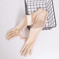 防晒手套女长款防紫外线夏季薄COS服cosplay白色新娘婚纱礼仪手套 肤色