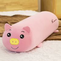 可爱长条抱枕女生侧睡夹腿床上陪睡觉玩偶神器可拆洗床头靠垫大号 猪猪[羽绒棉独立内胆可拆洗] 60厘米[不褪色+不掉毛+赠