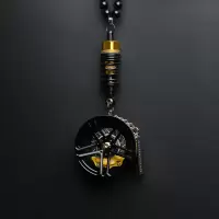 创意BBS轮毂刹车避震汽车挂件TE37轮子改装车高端车挂hellaflush 黑武士+黄卡钳+金避震