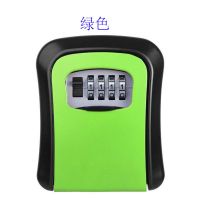 防盗备用钥匙盒装修工地皆可密码锁钥匙盒密码盒子锁装修密码锁 款绿色 锌合金面板+塑料盒子