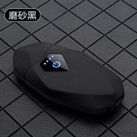 USB指纹触摸双电弧点烟器,新款凌型创意,送礼产品 磨砂黑809