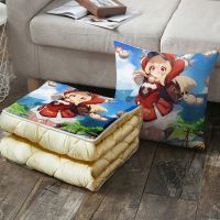 原神周边芭芭拉蒙派刻晴抱枕头甘雨谢尔可莉二次元动漫等身玩偶 原神PFKTB-34 [迷你方枕]35*35cm 含枕芯