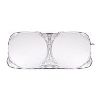 汽车遮阳挡前挡风玻璃隔热板防晒罩避光垫帘改装车内夏季防护用品 不带车标[前档遮阳挡] 轿车款[150*70]