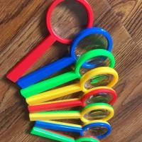 批发老花放大镜1000高清高倍手持老人儿童阅读便携护眼10倍放大 60尺寸塑料亚克力放大镜