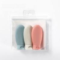 INS北欧风软管挤压式化妆品洗面奶洗发水乳液分装瓶旅行套装便携 [三件套]北欧风软管挤压瓶