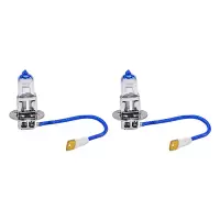 汽车原车前大灯泡12V24V疝气灯H4H7H3H1大灯超亮货车近光灯远光灯 自然光H3 24V 100W 一对