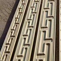 实木线条中式吊顶电视背景墙边框线装饰条平板雕花腰线阴角顶角线 白坯 6*0.5一米价格 长2.5 实心长城