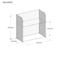 亚克力收纳盒浴室镜柜置物架窄款墙壁柜子架多层梳妆台化妆品整理[9月6日发完] 二层