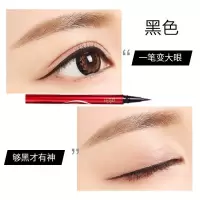 [高质量不断水]眼线笔防水不晕染防汗细头新手棕色初学者眼线液 [洛姿]黑色眼线1支