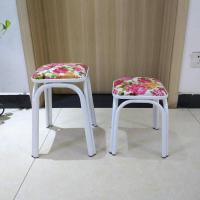 【高品质】小凳子加厚海绵小皮凳茶几凳小餐桌凳地摊凳套凳铁凳 27高富贵牡丹