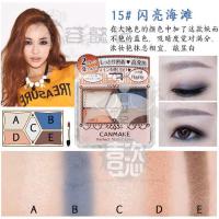日本井田眼影Canmake珠光哑光五色眼影盘百搭05#06摩卡棕#19三色 珠光15#闪亮海滩