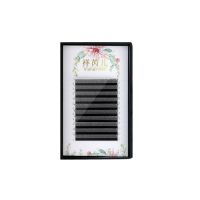 Y型嫁接睫毛12排嫁接睫毛y形爱情网状编织柔软山茶花郁金香假睫毛 黑色0.07粗度 10排yy8mm